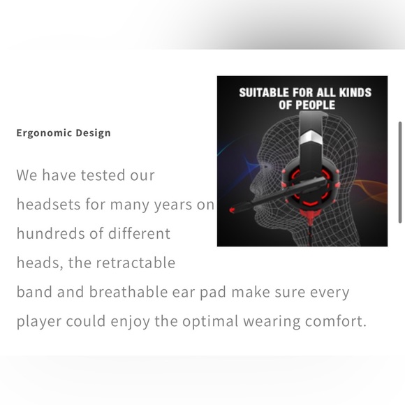 NEW Runmus K2 Gaming Headset - Picture 3 of 11